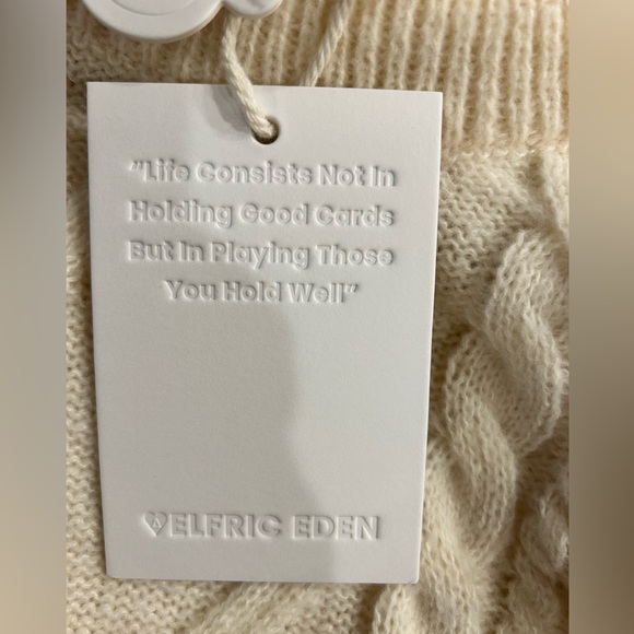 AELFRIC EDEN RETRO 90S CABLE KNIT SWEATER XL NWT - Picture 7 of 9